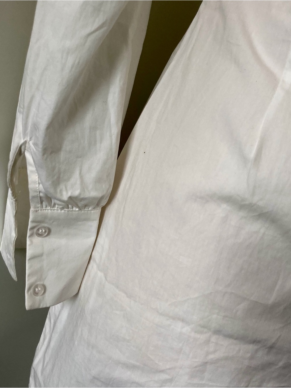 Lush White Classic Shirt Dress - Picture 6 of 10